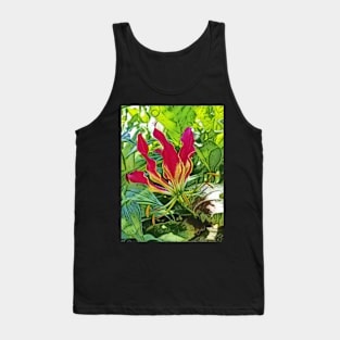 Red Fire Lily Tank Top